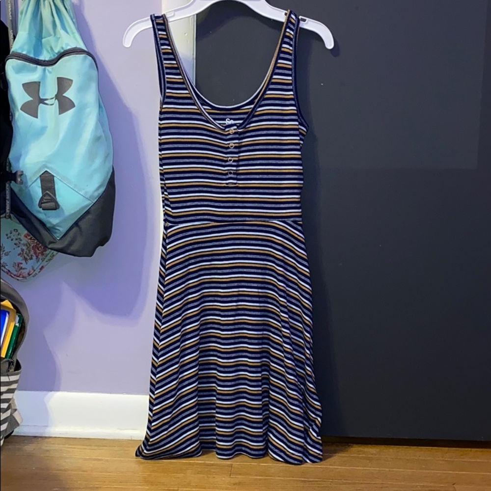 So striped skater dress